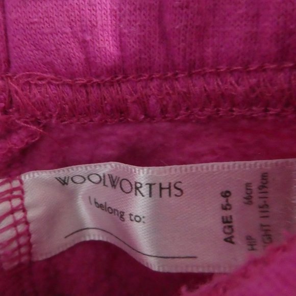 WOOLWORTHS | ages 5-6 years | Casual Pink Drawstring Sweatpants - Picture 15 of 15